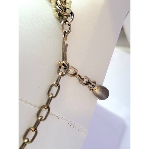 Sara Coventry Signed Vintage Necklace Gold Pearls Twist - Picture 7 of 7